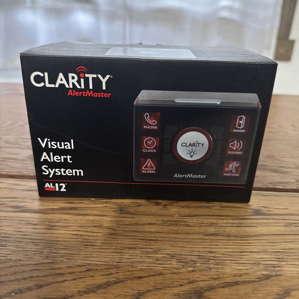 Clarity Alert Master Visual Alert System w/ Built in Lamp Flasher Doorbell AL12